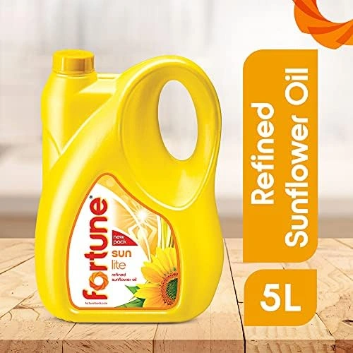 Fortune Sunlite Refined Sunflower Oil, 5L Jar-FRSFO5L