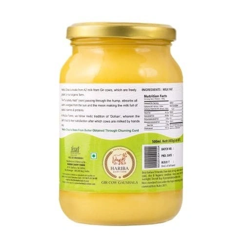 Organic A2 Gir Desi Cow Ghee-250-3