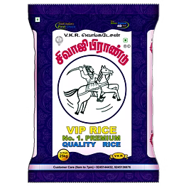 vkr sivaji brand vkr sivaji premium vip boiled rice ponni rajabogam 25 kg + 1 kg parrys sugar free