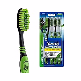 colgate oral-b cavity defence soft toothbrush pack of 4 - superior cleaning and gentle care
