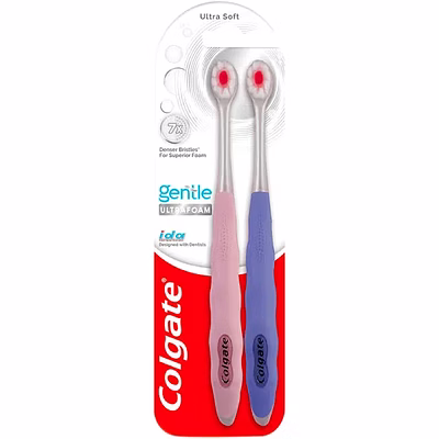 colgate gentle ulta foam ultra soft toothbrush pack of 2