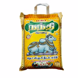 nandhi brand nandhi no 1 vip ponni rajabogam boiled rice 5 kg pack