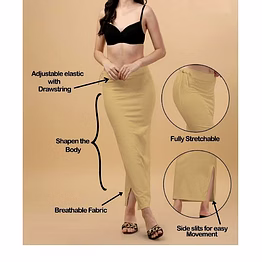 tiber fashion saree shapewear buy4 get 1 free combo pack - enhance your saree look
