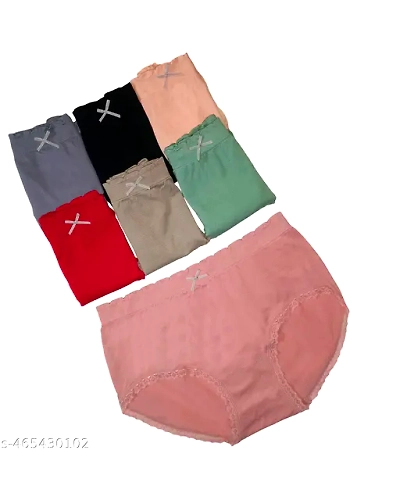 Knisty Cotton Stretchable Cotton Hipster Panties for Women - Pack of 6-M-L-XL-3