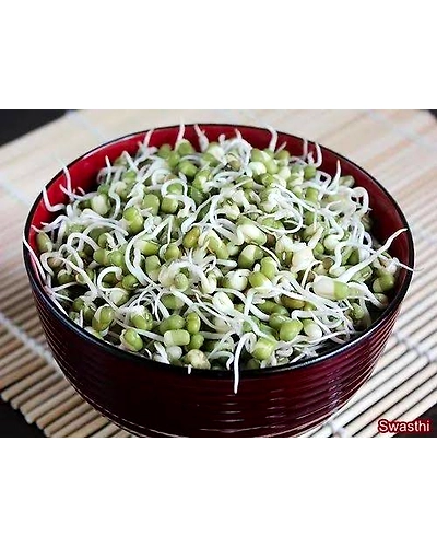 Fresh Moong Bean Sprouts 35gms - Nutrient-packed Freshness-2