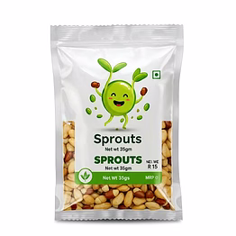 fresh moong bean sprouts 35gms - nutrient-packed freshness