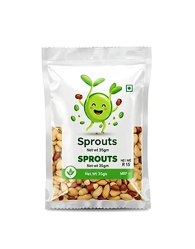 Fresh Moong Bean Sprouts 35gms - Nutrient-packed Freshness