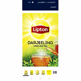 lipton darjeeling long leafy tea 250gm