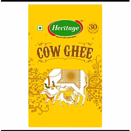 heritage cow ghee 1ltr pouch - pure & authentic