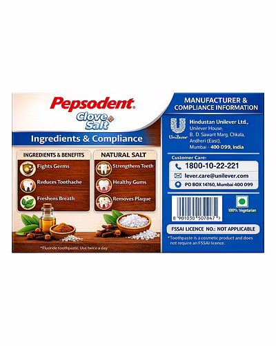 Pepsodent Clove Oil and Salt Toothpaste 100 gm - Advanced Oral Care-2