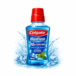 colgate maxfresh 10x cooling peppermint mouthwash 100ml