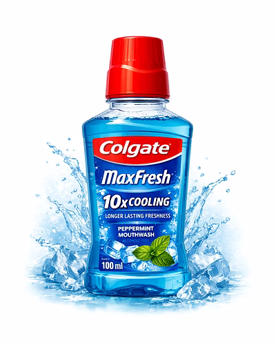 Colgate Maxfresh 10x Cooling Peppermint Mouthwash 100ml-1