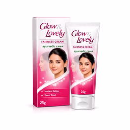 glow & lovely ayurvedic care fairness cream 25g - radiant skin essential