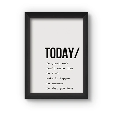 Today Poster (Wood, A4)-A057