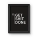 Get Done Poster (Wood, A4)-A040-sm