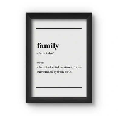 Family Poster (Wood, A4)-A065
