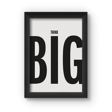 Think Big Poster (Wood, A4)-A020