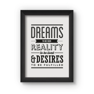 Dreams Poster (Wood, A4)-A039
