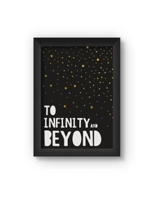 Infinity Poster (Wood, A4)