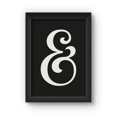 Ampersand Poster (Wood, A4)-A017