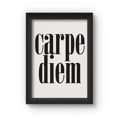 Carpe Diem Poster (Wood, A4)-A022