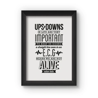 Ups &amp; Down Poster (Wood, A4)-A050