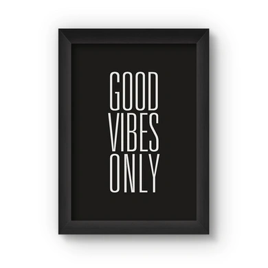 Good Vibes Only Poster (Wood, A4)-A006