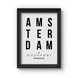 Amsterdam Poster (Wood, A4)-A070-sm