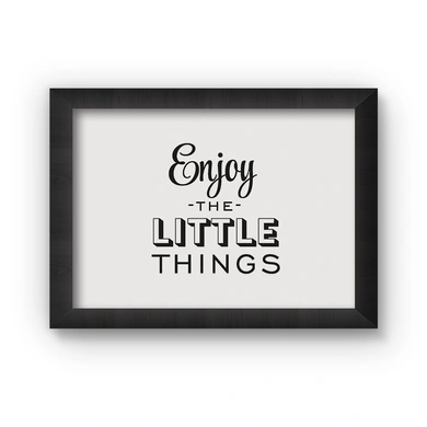 Enjoy Little Things Poster (Wood, A4)-A023