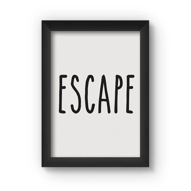 Escape Poster (Wood, A4)-A051