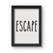 Escape Poster (Wood, A4)-A051-sm