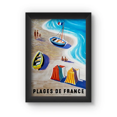 France Vintage Poster (Wood, A4)-A080