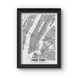 New York Map Poster (Wood, A4)-A067-sm