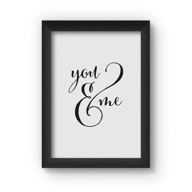 You And Me Poster (Wood, A4)-A016