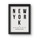 New York Poster (Wood, A4)-A071-sm