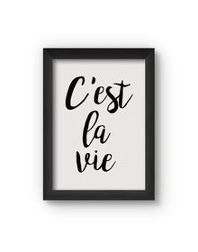 La Vie Poster (Wood, A4)