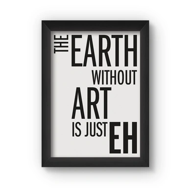 The Earth Poster (Wood, A4)-A018