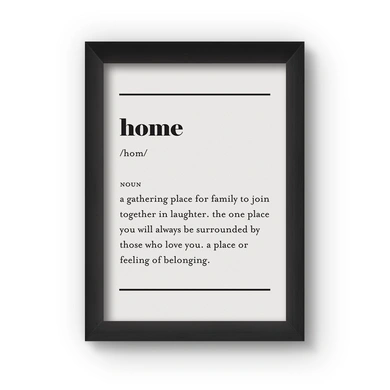Home Poster (Wood, A4)-A064