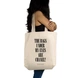Bags Under My Eyes Tote - Cotton Canvas, Size - 15 x 15 x 4 Inches(LxBxH)-Off White-2-sm