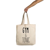 Gym & Tonic Tote - Cotton Canvas, Size - 15 x 15 x 4 Inches(LxBxH)