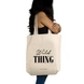 Wild Thing Tote - Cotton Canvas, Size - 15 x 15 x 4 Inches(LxBxH)-Off White-2-sm
