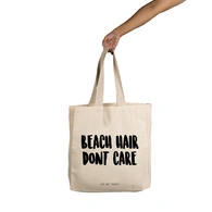 Beach Hair Tote - Cotton Canvas, Size - 15 x 15 x 4 Inches(LxBxH)