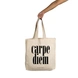 Carpe Diem Tote - Cotton Canvas, Size - 15 x 15 x 4 Inches(LxBxH)-B095-sm