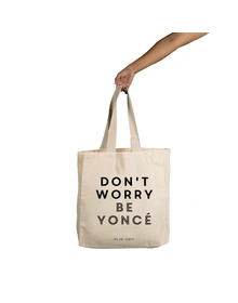 Don't Worry  Tote (Cotton Canvas, 14x14