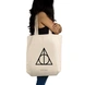 Deethly Hallows Tote - Cotton Canvas, Size - 15 x 15 x 4 Inches(LxBxH)-Off White-2-sm