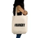 Hangry Tote  - Cotton Canvas, Size - 15 x 15 x 4 Inches(LxBxH)-Off White-2-sm