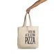 Pizza Tote - Cotton Canvas, Size - 15 x 15 x 4 Inches(LxBxH)-B047-sm