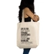 Life is For  Tote - Cotton Canvas, Size - 15 x 15 x 4 Inches(LxBxH)-Off White-2-sm
