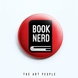 Book Nerd Badge (Safety Pin, 6cms)-C007-sm