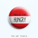 Hungry Badge (Safety Pin, 6cms)-C014-sm